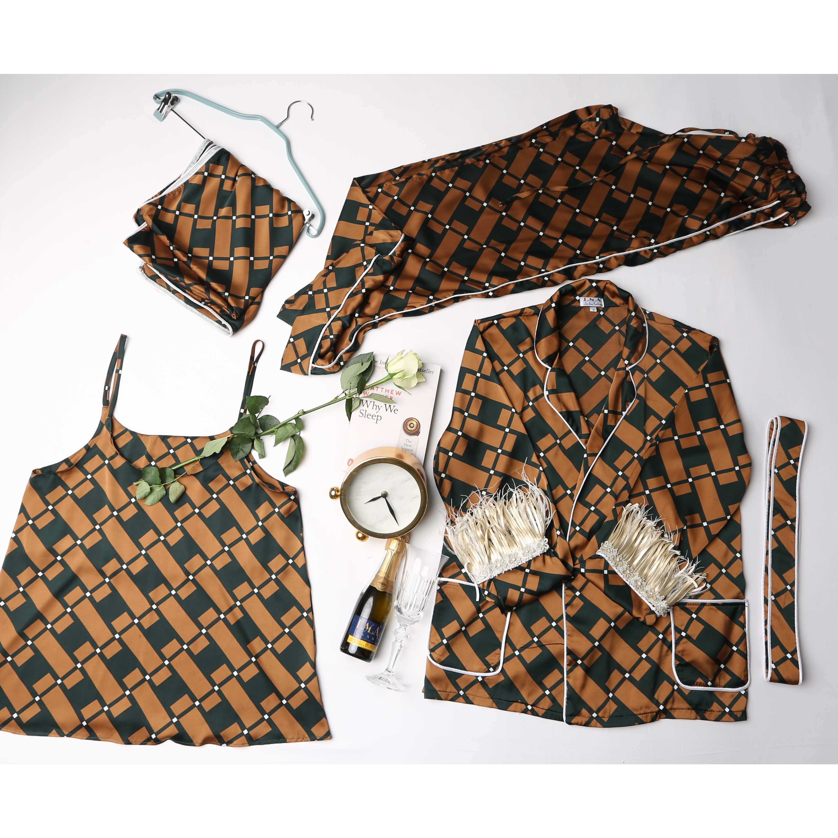 Uber Luxury Signature -  Brown & Emerald - Ladies