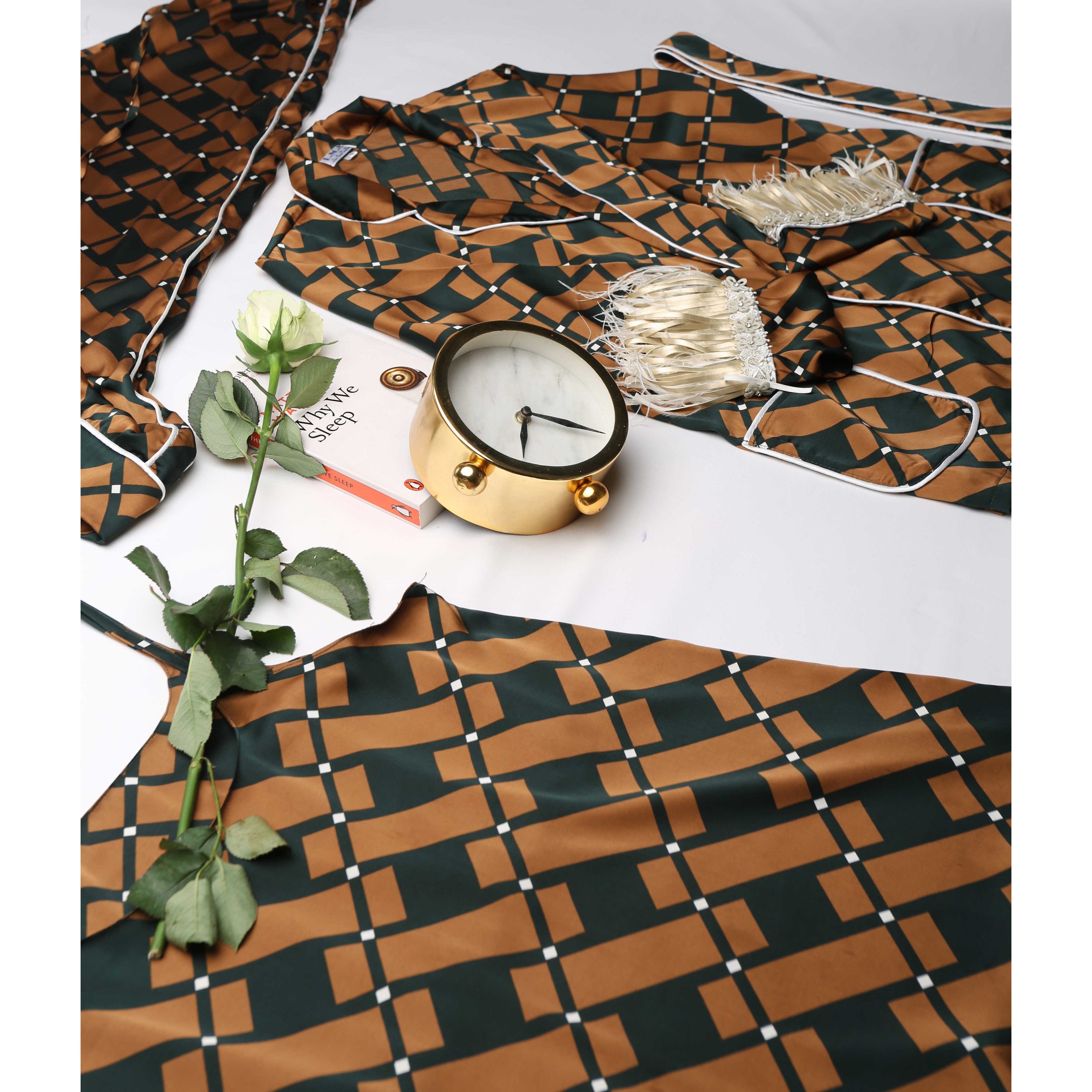 Uber Luxury Signature -  Brown & Emerald - Ladies