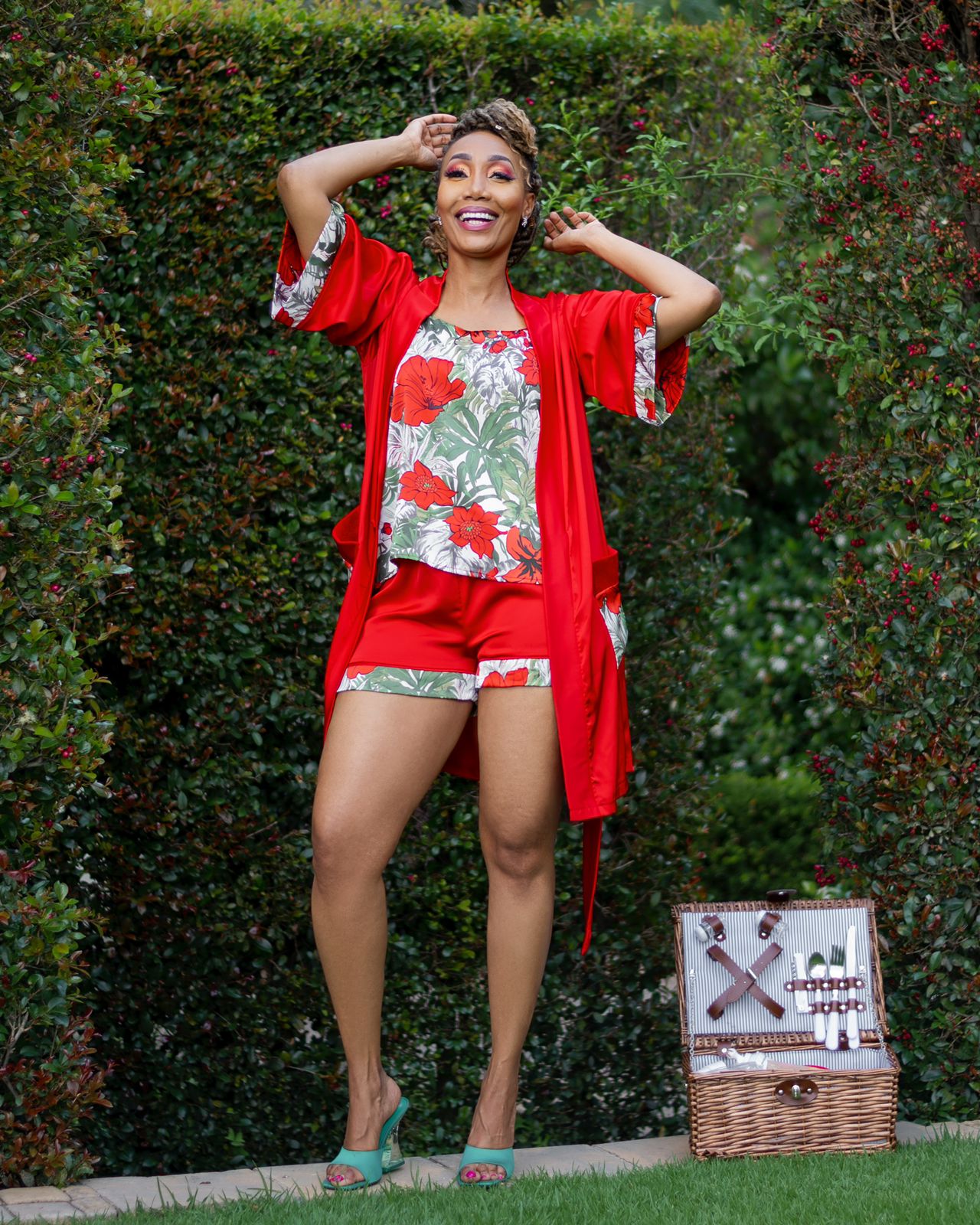 Lalalish Range With Gown - Red- Ladies